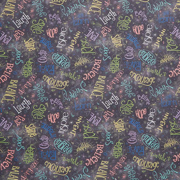 108" Quilt Back - Aspiration Chalkboard 108" Wide Backing Primary Image