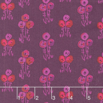 Mystic Meadow - Floral Bunch Purple Yardage