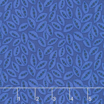 Mystic Meadow - Seed Pods Blue Yardage