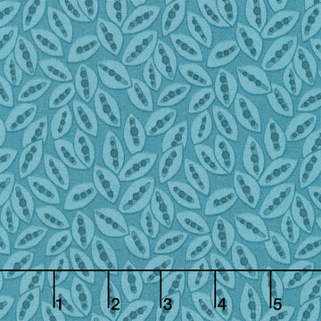Mystic Meadow - Seed Pods Aqua Yardage