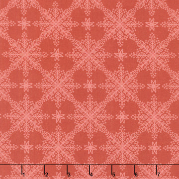 Holly & Hearth - Frosted Windowpanes Mulled Wine Yardage
