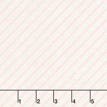 Christmas Magic - Bias Stripe Pink Yardage