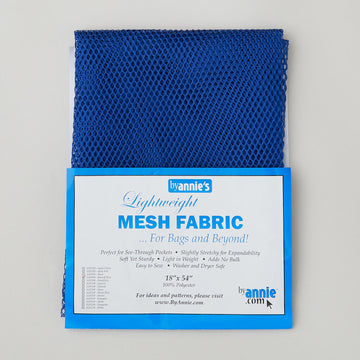 ByAnnie Lightweight Mesh - 18" x 54" - Blastoff Blue
