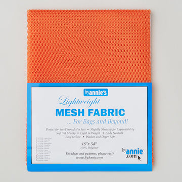 ByAnnie Lightweight Mesh - 18" x 54" - Pumpkin