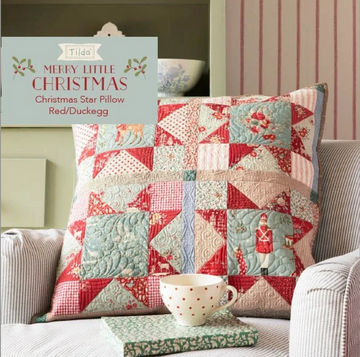 Christmas Star Pillow Free Quilt Pattern