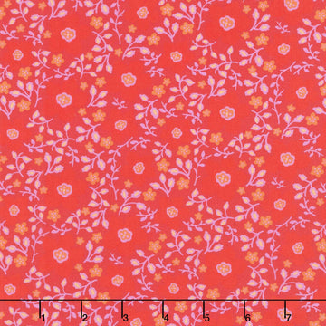 Garden Party - Floriculture Red Yardage