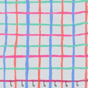Kaffe Fassett Collective - August 2026 Grid Grey Yardage
