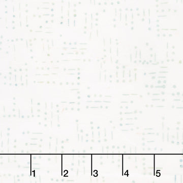 Missing You Batiks - Morse Code Words White Yardage