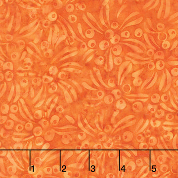 Autumn's Embrace Batiks - Berries Orange Vermillion Yardage
