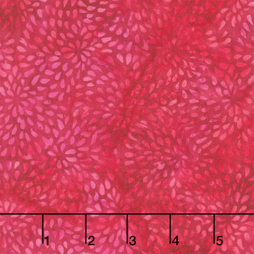 Autumn's Embrace Batiks - Ogee Petal Red Rust Yardage