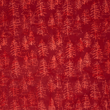 Autumn's Embrace Batiks - Trees Red Rust Yardage