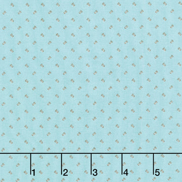 Terrace Blooms - Dot Bud Blue Yardage