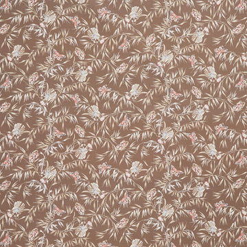 Meadow Blush - Birds and Butterflies Brown Yardage