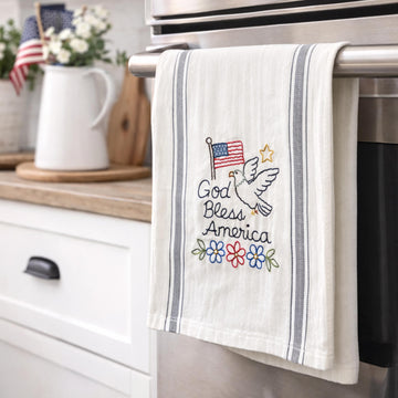 Americana Embroidery Towel Kit