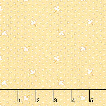 Darlene's Favorites - Hearts And Leaves Yellow Yardage