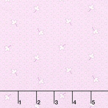 Darlene's Favorites - Hearts And Leaves Lavender Yardage
