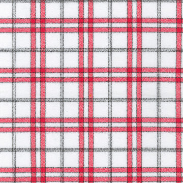 Mammoth Junior Flannel - Window Plaid Strawberry Yardage