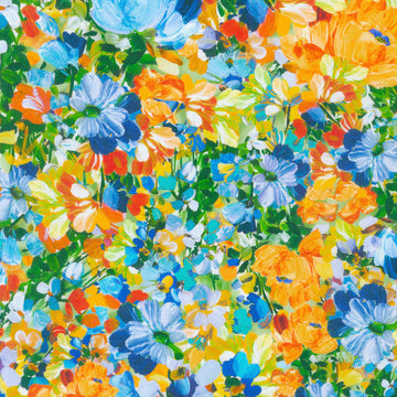 Painterly Petals - Meadow Nature Yardage