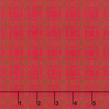 Monarch Meadow - Plaid Red Brown Yardage