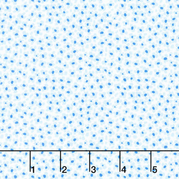 Indigo Lane - Ditzy Floral White Yardage