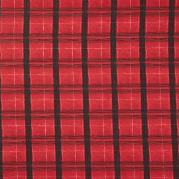The Plaid One - Window Pane Plaid Carn Red Yardage