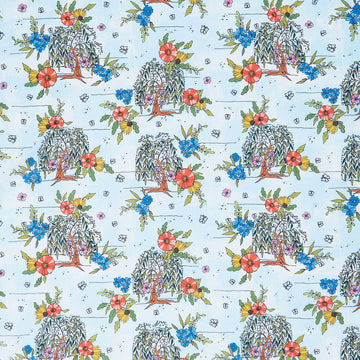 Sway by Kori - Willow Tree Sky Blue Yardage