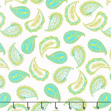 Sway by Kori - Perfect Paisley Ivory Yardage