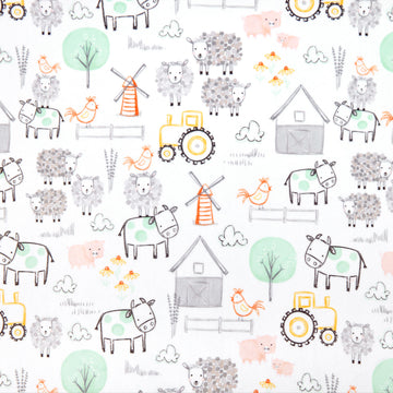 Cuddle® Prints - E-I-E-I-O Seaspray Digitally Printed Yardage Primary Image