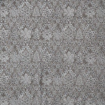 Holiday Flourish - Snow Flower - Damask Suede Yardage Primary Image