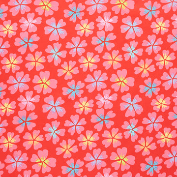 Kaffe Fassett Collective - February 2024 - Bright ColorwayPetals - Red Yardage Primary Image