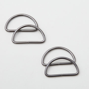 Sallie Tomato 1-1/2" D-Rings - Set of Four Gunmetal Primary Image
