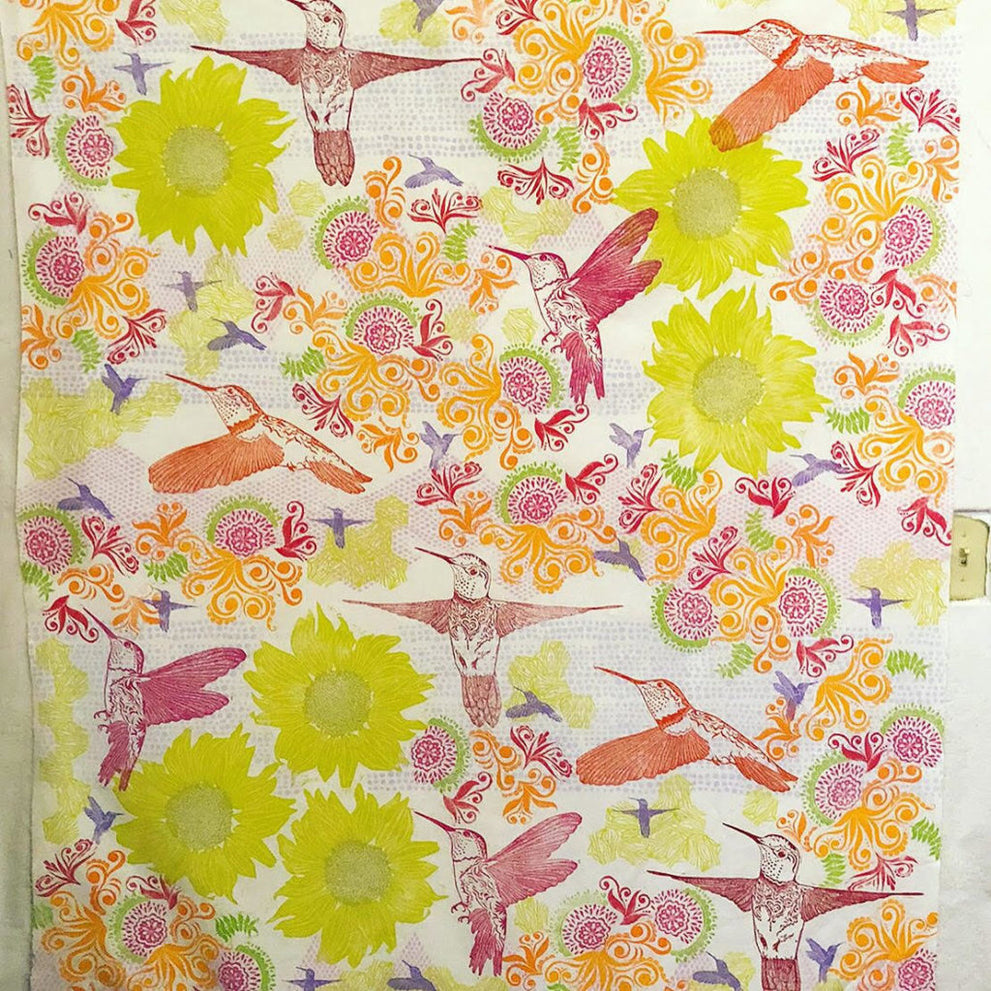 Hummingbirds  & Sunflowers: The Inspiration Behind Valori Wells' Latest Fabric Collection, Murmur 🌻