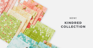 Shop precuts and yardage from the Moda Kindred fabric collection while supplies last.