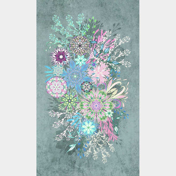 Calixta - Floral Jewel Panel