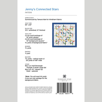 Jenny's Connected Stars Quilt Pattern by Missouri Star Alternative View #1