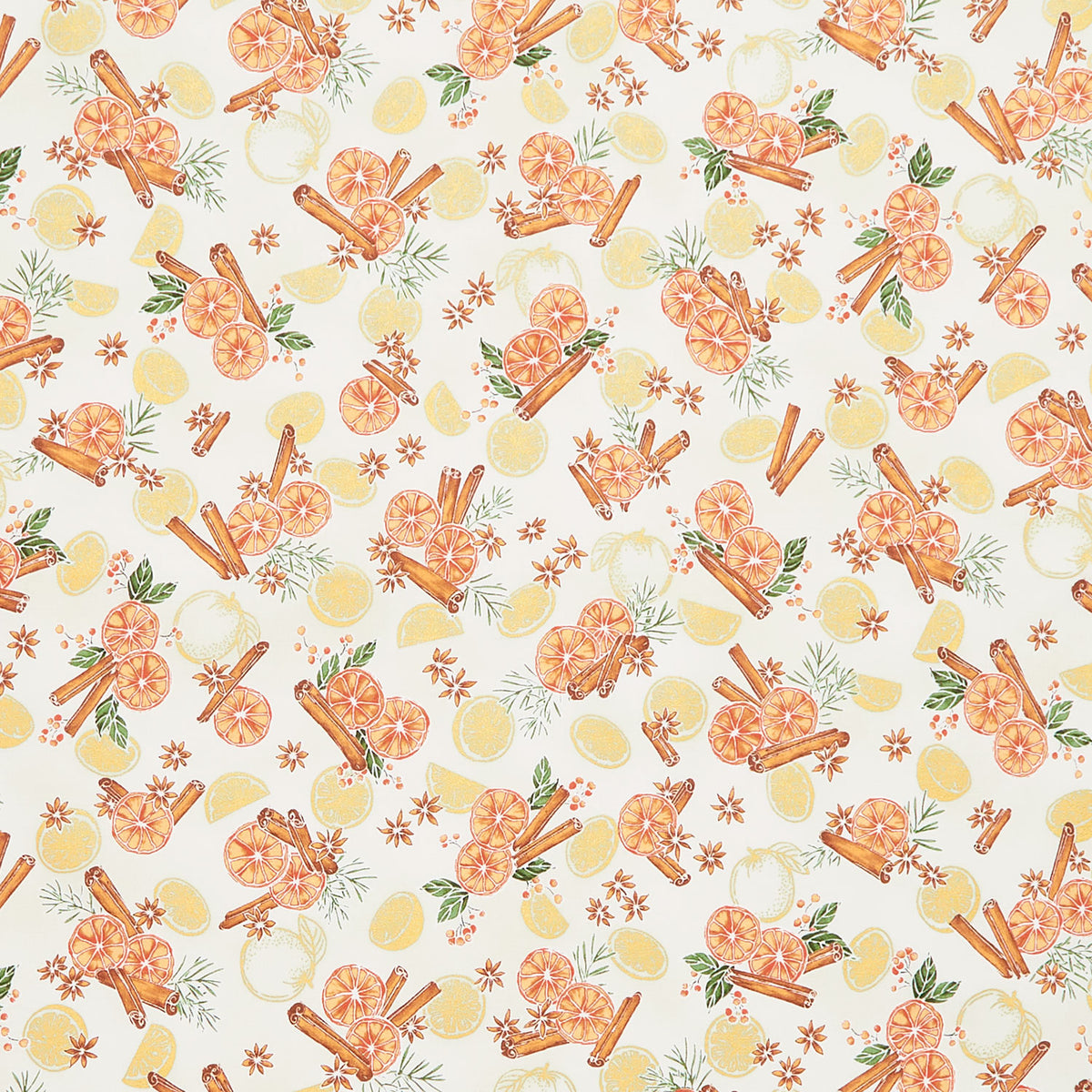 Sweet Pumpkin Spice - Oranges Natural Yardage Primary Image