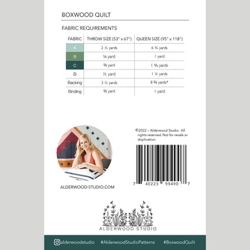 Digital Download - Boxwood Quilt Pattern
