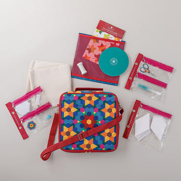 Missouri Star "Falling Into EPP" Project Bag, Kit and Notions