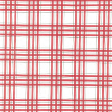 Woodland Winter - Woodland Plaid Snowy White Yardage
