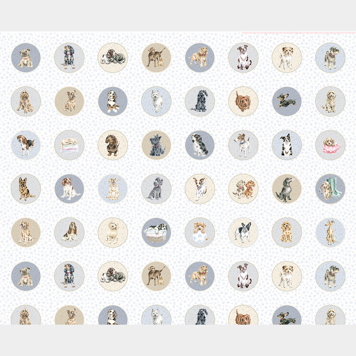 Whiskers & Paws - Dogs Running Circles Multi Panel Primary Image