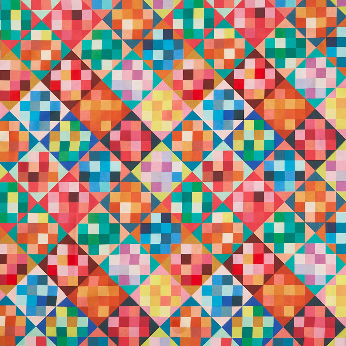 108" Quilt Back - Colorblock Multi 108" Wide Backing Yardage