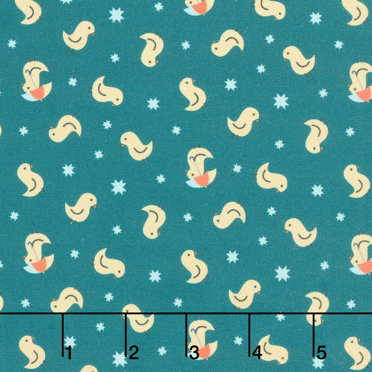 Welcome To Quilt Town - Chuck Teal Yardage