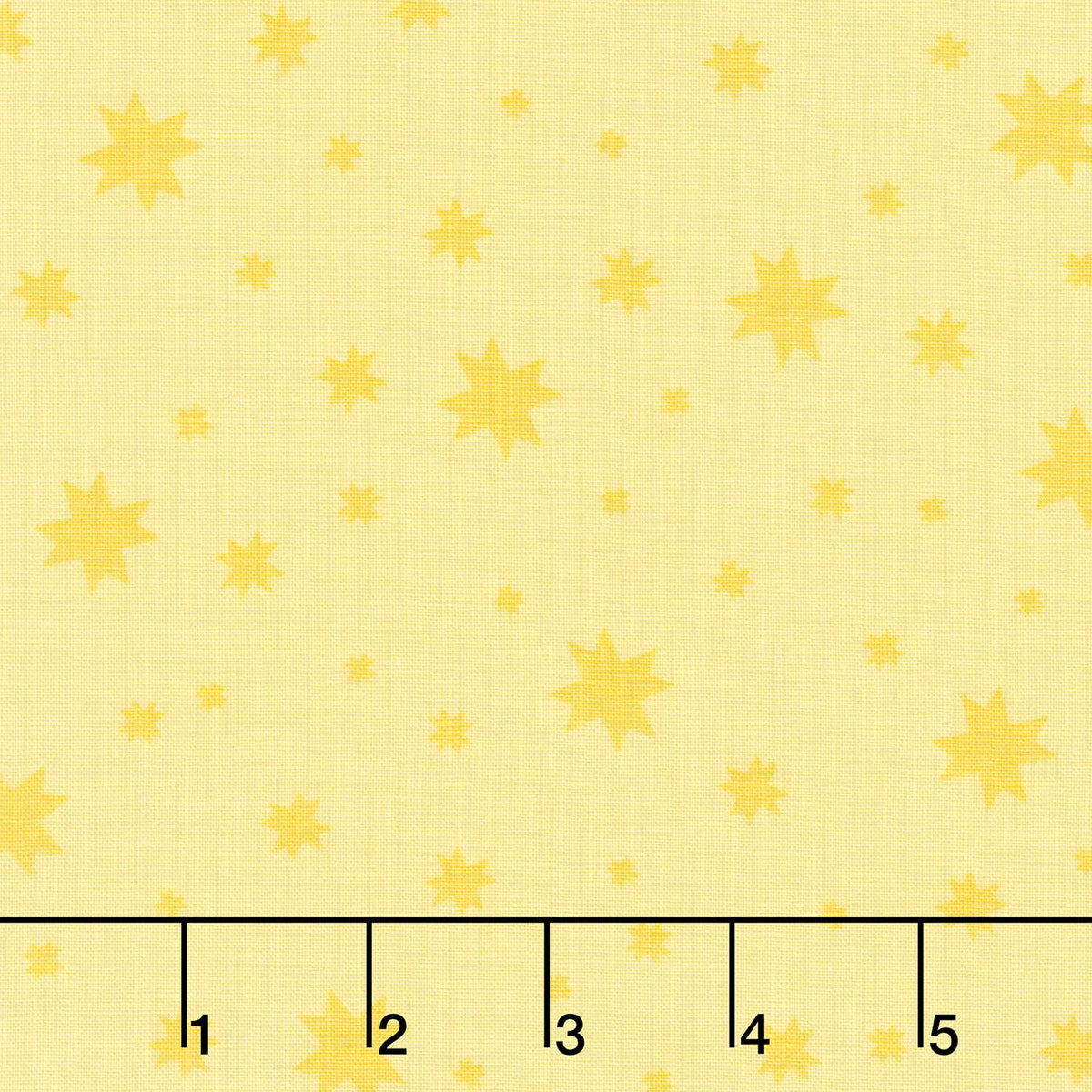 Welcome To Quilt Town - Stars Yellow Yardage