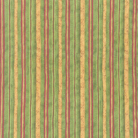Star Of Wonder, Star Of Light - Scroll Stripe Green Yardage Primary Image