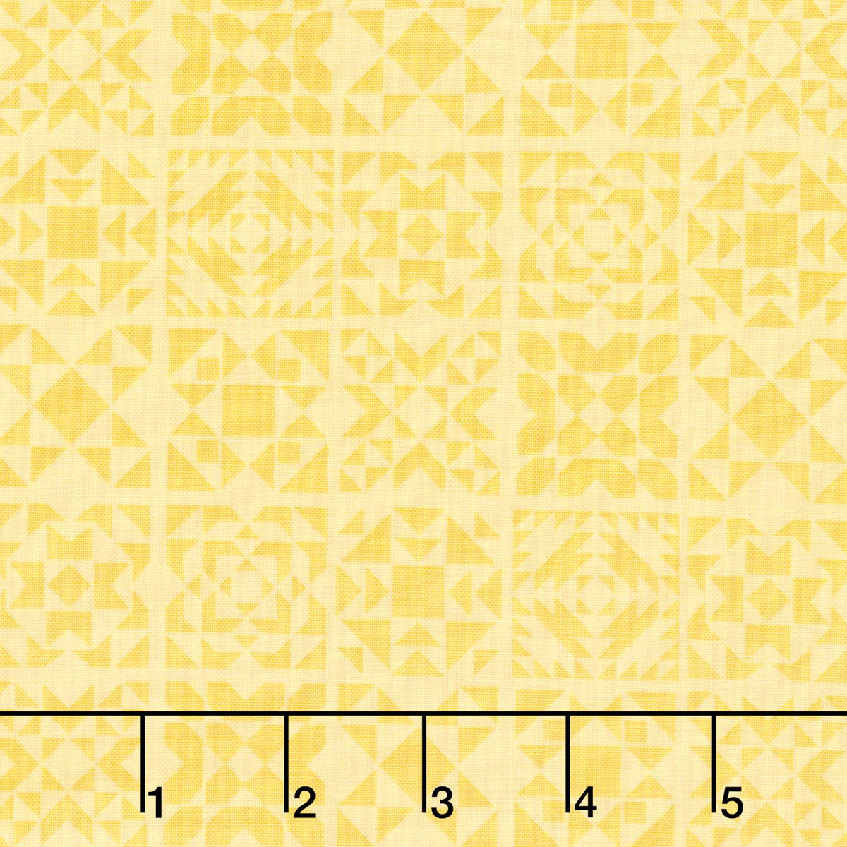 Welcome To Quilt Town - Quilt Blocks Yellow Yardage
