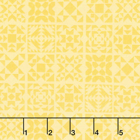 Welcome To Quilt Town - Quilt Blocks Yellow Yardage