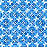 Faith, Family, Freedom - Patriotic Geo Patchwork Cheater Blue Yardage Primary Image