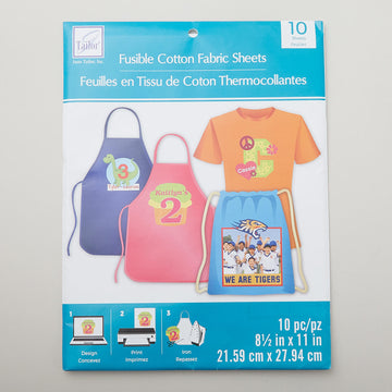 Fusible Cotton Fabric Sheets - 10 Sheet