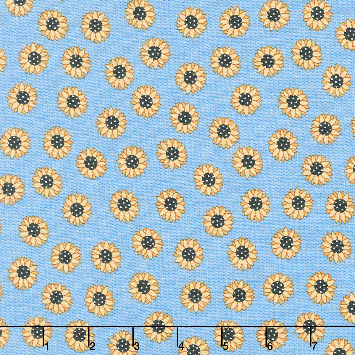 Sunny Honey - Sunny Days Blue Yardage