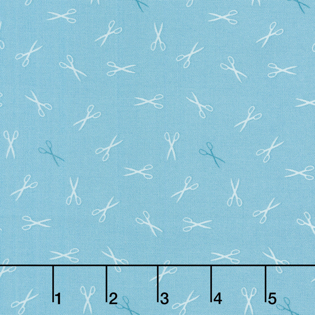 Sewing Bird - Good Scissors Azure Yardage